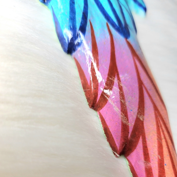 Vintage Mccaw Parrot Papier Mache Wall Hanging Hand Painted in Mexico - Picture 5 of 10